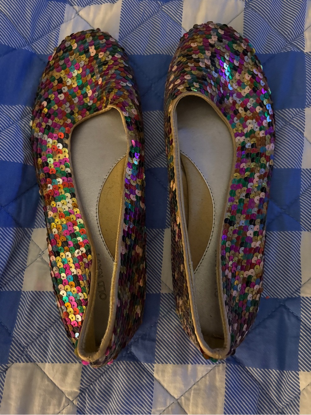 Old Navy Multicolor Sequin Ballet Flats